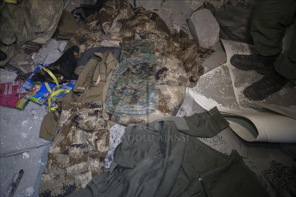 Mehmetçik Afrin'de terör örgütünün karargahını buldu