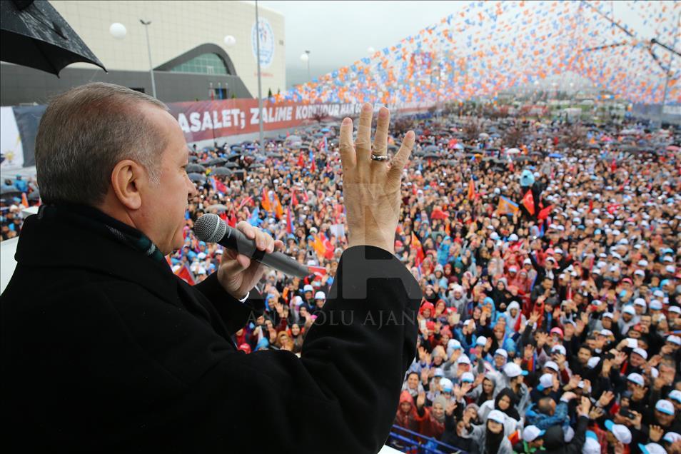 Cumhurbaşkanı ve AK Parti Genel Başkanı Erdoğan, Samsun'da