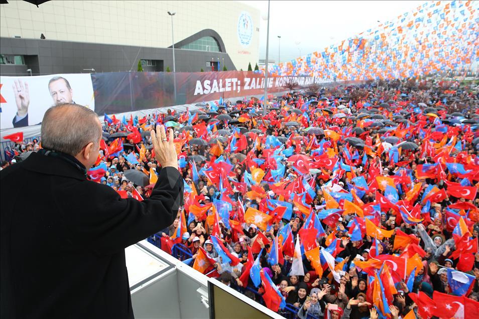Cumhurbaşkanı ve AK Parti Genel Başkanı Erdoğan, Samsun'da