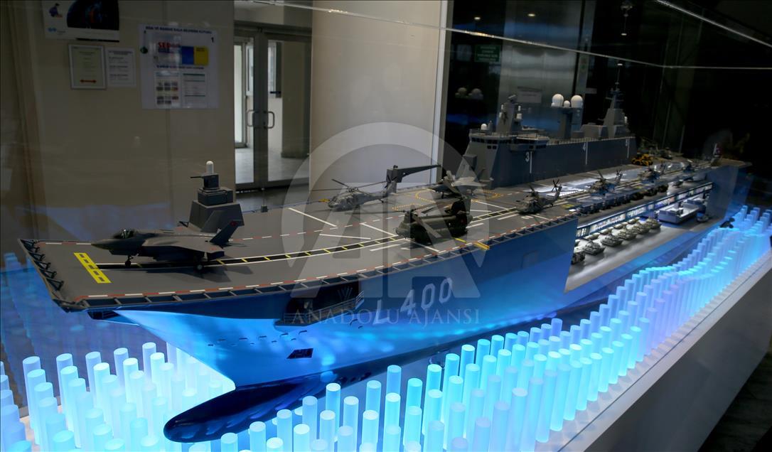 Türkiye'nin ilk milli uçak gemisi "TCG Anadolu" AA tarafından görüntülendi