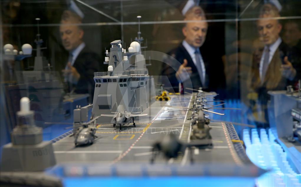 Türkiye'nin ilk milli uçak gemisi "TCG Anadolu" AA tarafından görüntülendi
