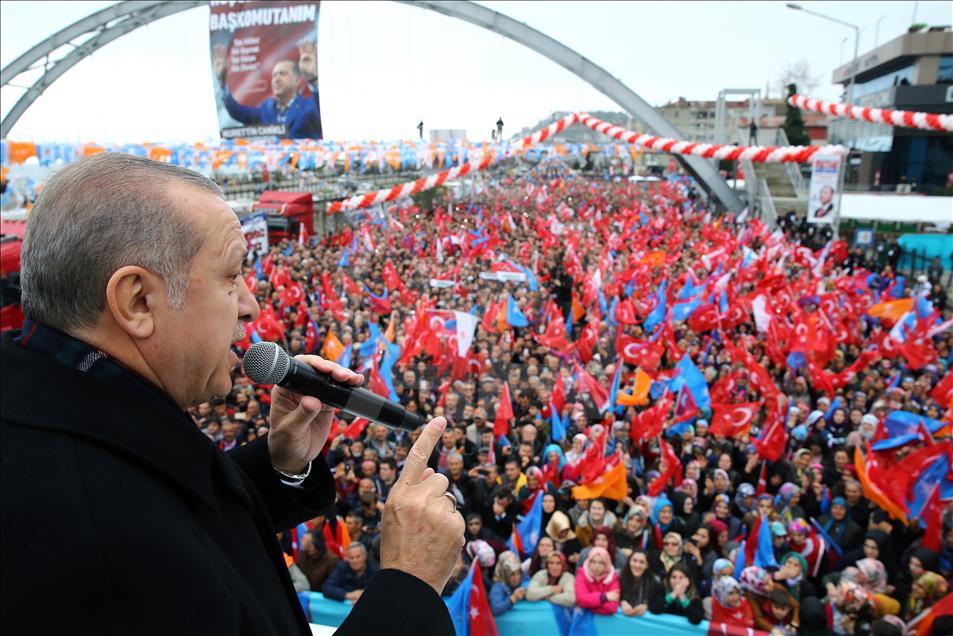Erdoğan, AK Parti Giresun 6. Olağan İl Kongresi'ne katıldı 