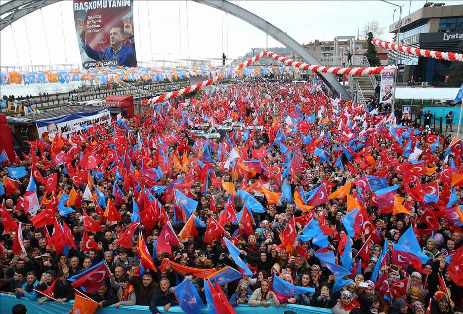 Erdoğan, AK Parti Giresun 6. Olağan İl Kongresi'ne katıldı 