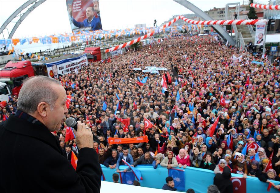 Erdoğan, AK Parti Giresun 6. Olağan İl Kongresi'ne katıldı 