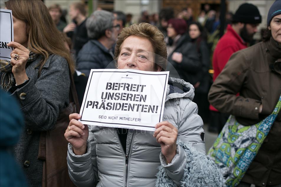 Protestas en contra del encarcelamiento de Carles Puigdemont	  