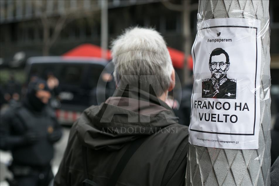Protestas en contra del encarcelamiento de Carles Puigdemont	  