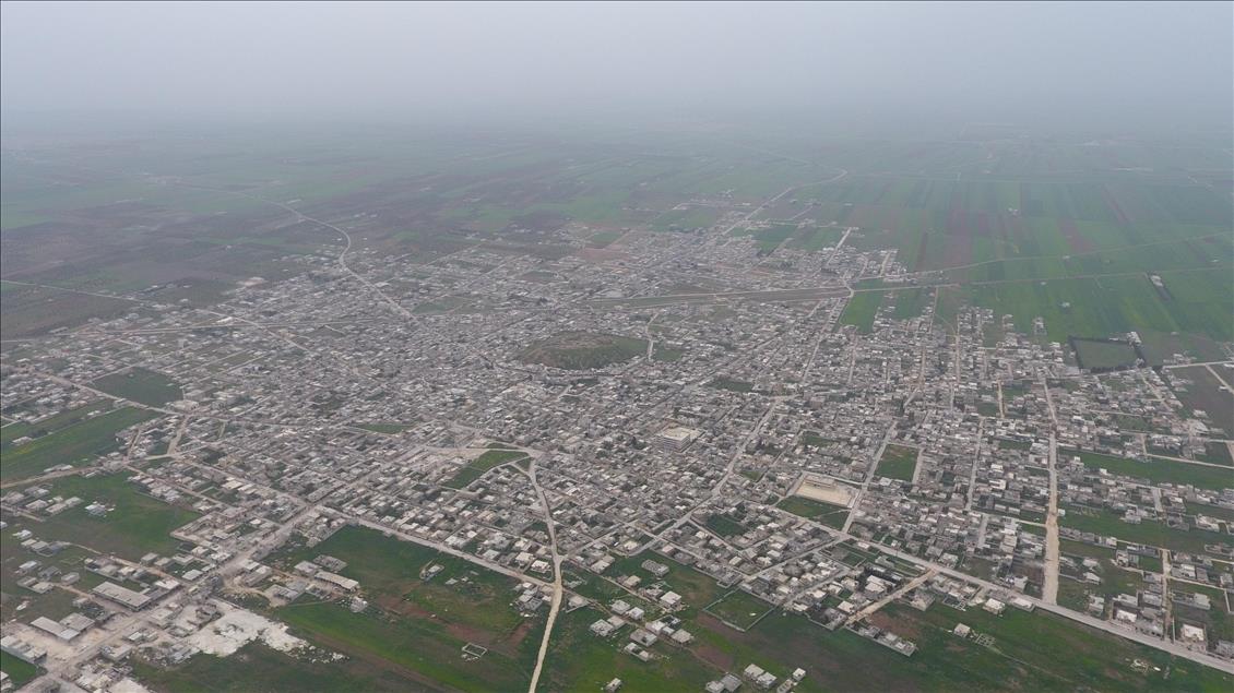 AA, Tel Rıfat'ı havadan görüntüledi