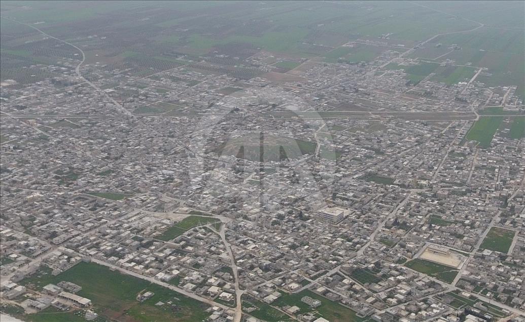 AA, Tel Rıfat'ı havadan görüntüledi