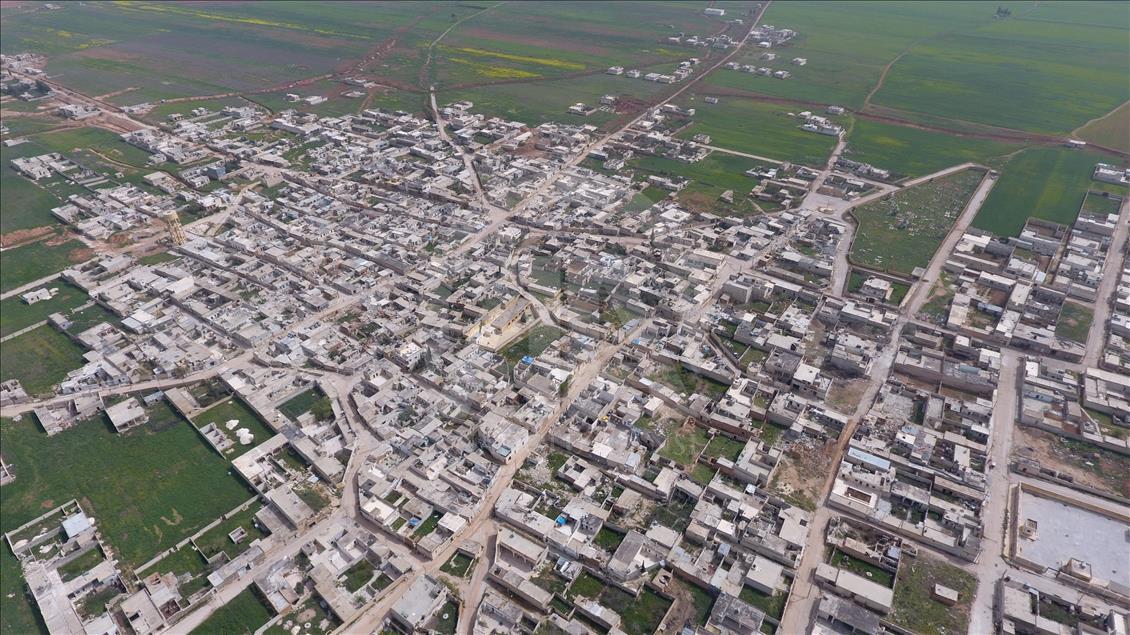 AA, Tel Rıfat'ı havadan görüntüledi