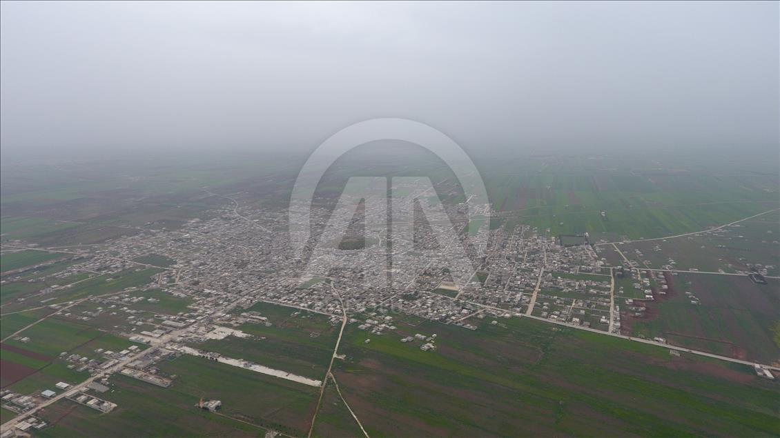 AA, Tel Rıfat'ı havadan görüntüledi