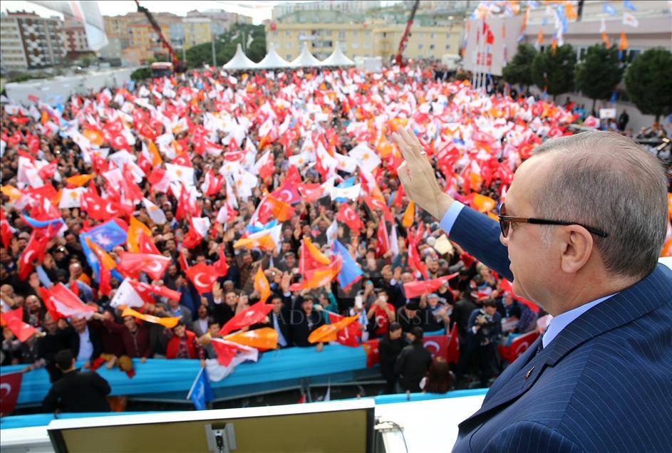 Cumhurbaşkanı Erdoğan, Pendik'te halka seslendi