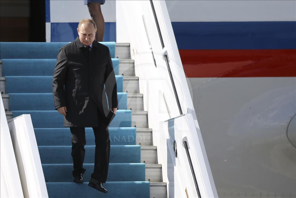 Cumhurbaşkanı Erdoğan, Putin'i resmi törenle karşıladı