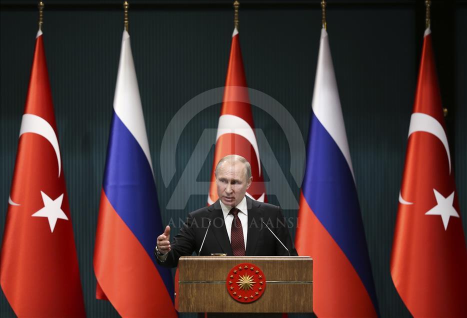 Erdogan - Putin mengadakan konferensi pers di Ankara