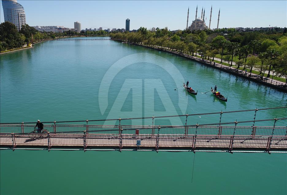seyhan nehri gokyuzunden goruntulendi