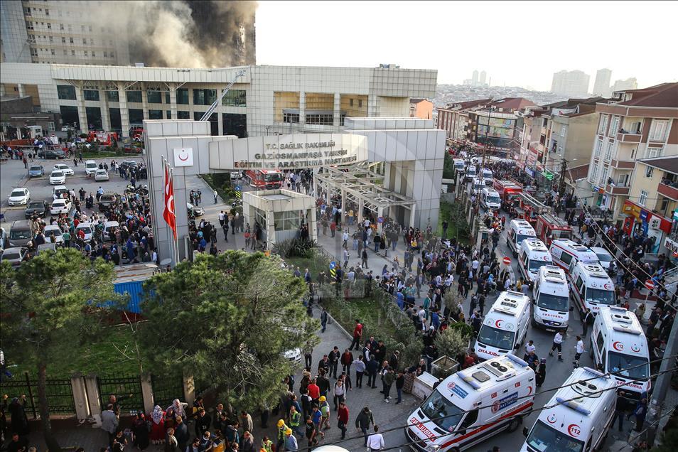 Taksim Eğitim ve Araştırma Hastanesi'nde yangın