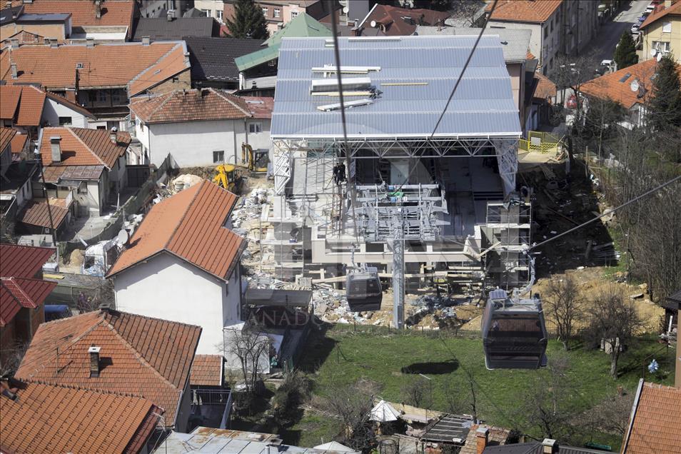 Saraybosna'nın sembollerinden teleferik küllerinden doğdu