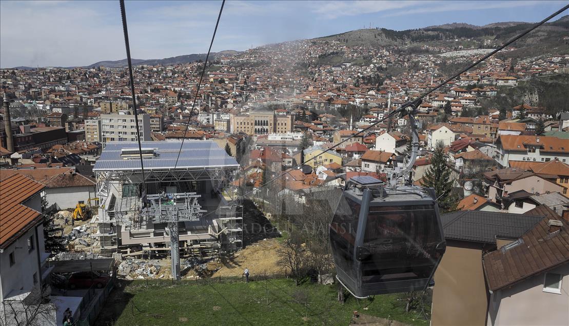 Saraybosna'nın sembollerinden teleferik küllerinden doğdu