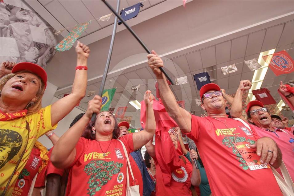 Seguidores del expresidente de Brasil Lula da Silva protestan contra su condena