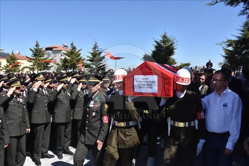 Şehit Pehlivan son yolculuğuna uğurlandı
