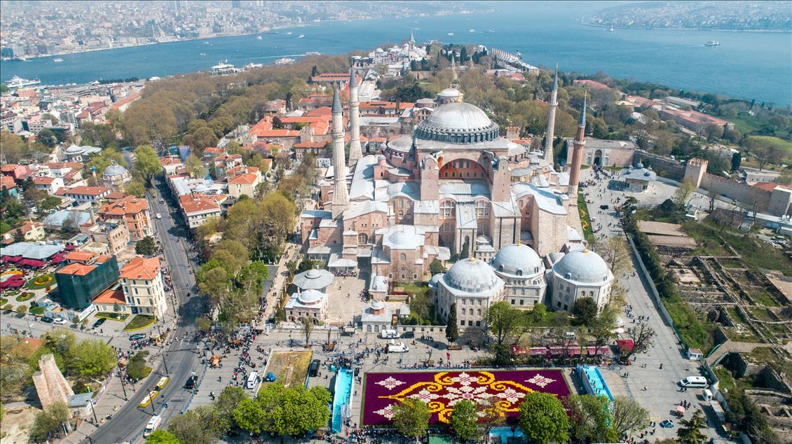 Dünyanın en büyük canlı 'lale halısı'
