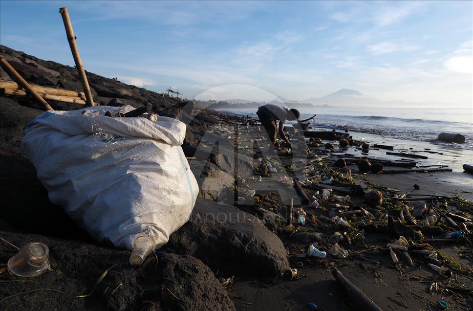 Bersih-bersih pantai Sanur