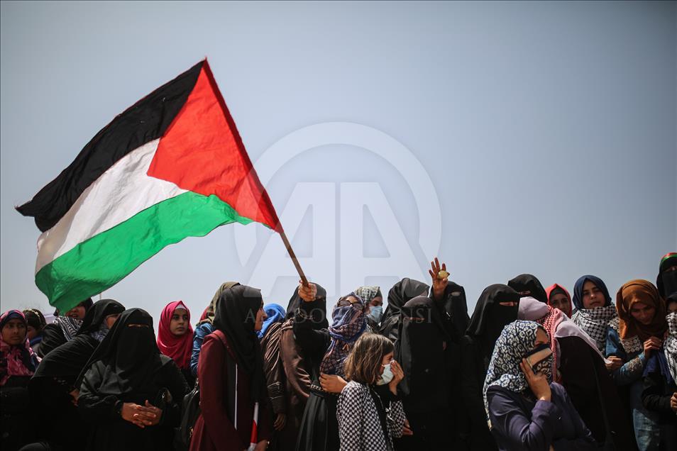 Gazze sınırındaki gösteriler
