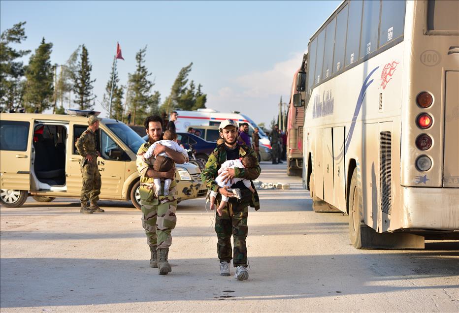 20th convoy from Syria's Douma arrives in Al-Bab
