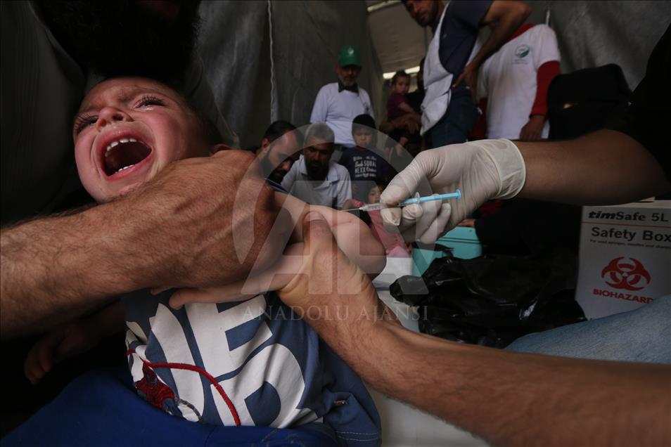 واکسیناسیون سرخک کودکان سوری آغاز شد
