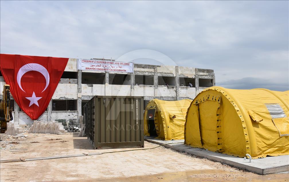 TSK'dan Afrinlilere acil yardım hastanesi
