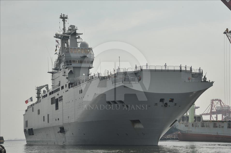 Angkatan Laut Perancis Jeanne d'Arc tiba di Jakarta