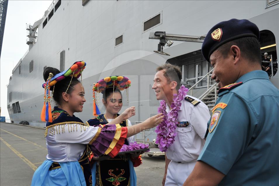 Angkatan Laut Perancis Jeanne d'Arc tiba di Jakarta
