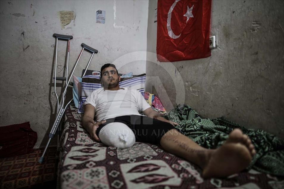 Ciclista palestino perdió su pierna por un tiro de las fuerzas israelíes