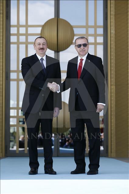 В Анкаре состоялась церемония встречи Ильхама Алиева
