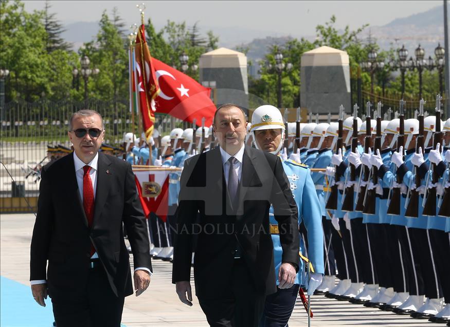 В Анкаре состоялась церемония встречи Ильхама Алиева