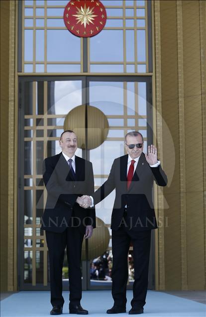 В Анкаре состоялась церемония встречи Ильхама Алиева
