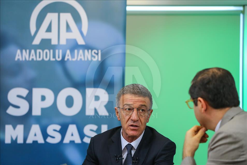 Ahmet Ağaoğlu, AA Spor Masası'na konuk oldu
