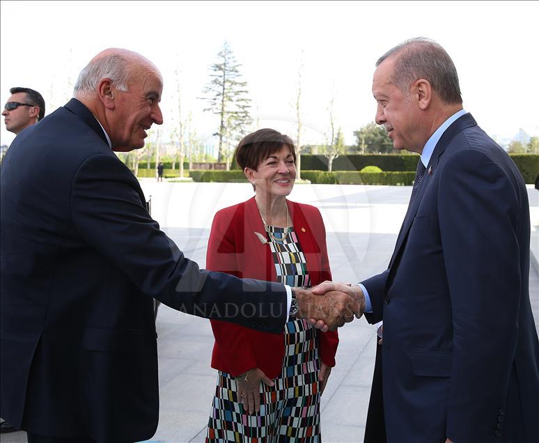 Cumhurbaşkanı Erdoğan, Yeni Zelanda Genel Valisi Reddy ile bir araya geldi