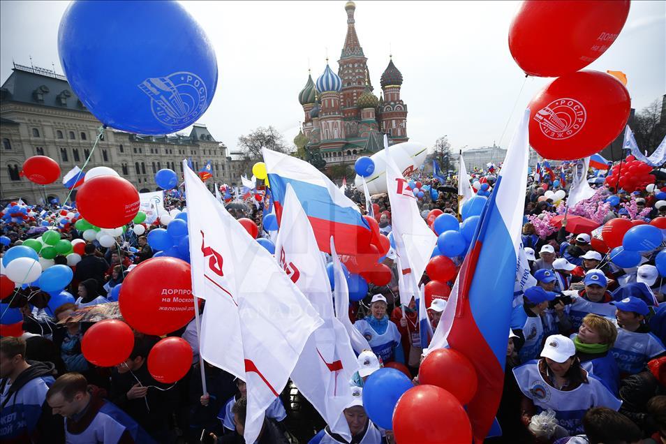 May Day celebrations in Moscow