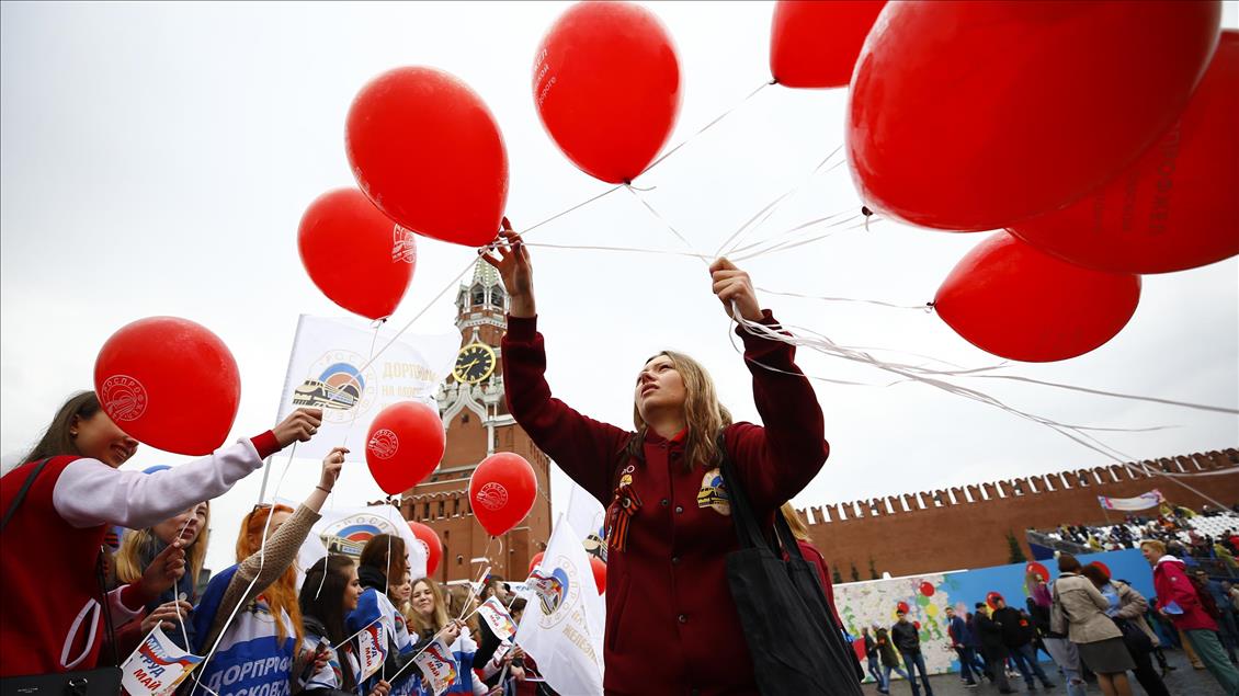 May Day celebrations in Moscow