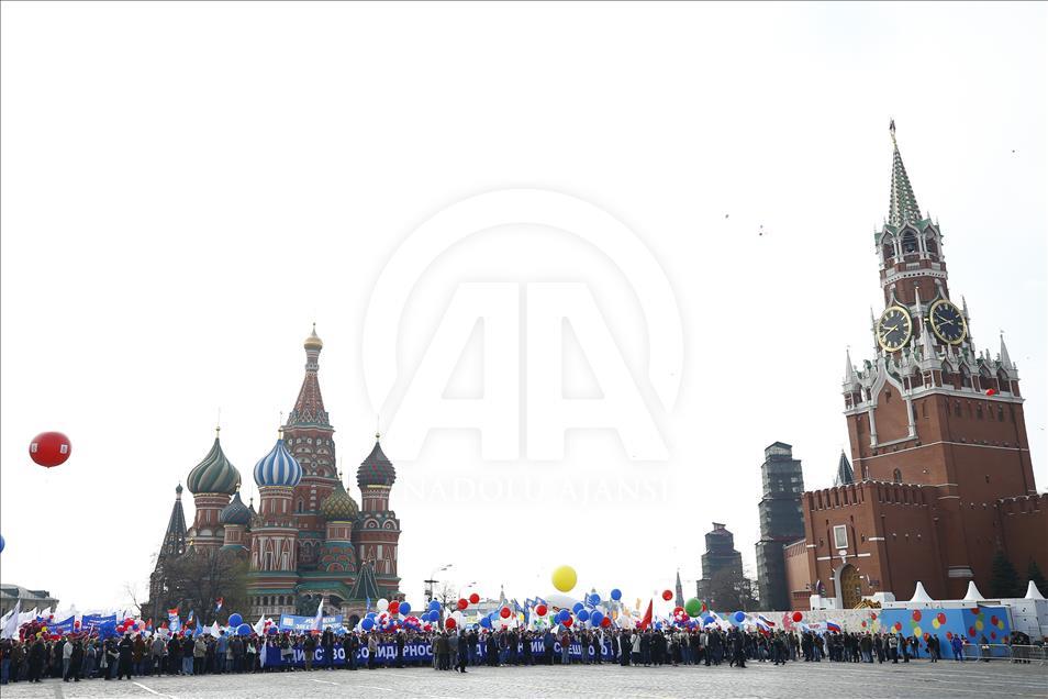 May Day celebrations in Moscow