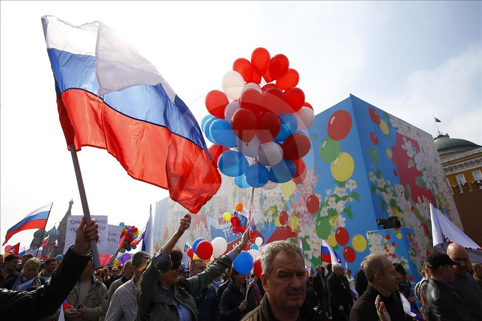 May Day celebrations in Moscow