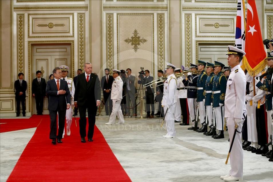 Cumhurbaşkanı Erdoğan Güney Kore'de