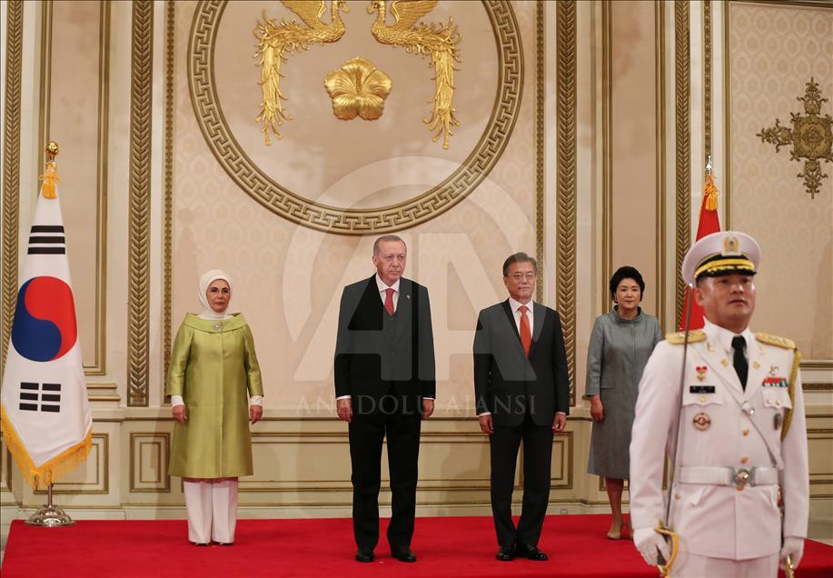 Cumhurbaşkanı Erdoğan Güney Kore'de