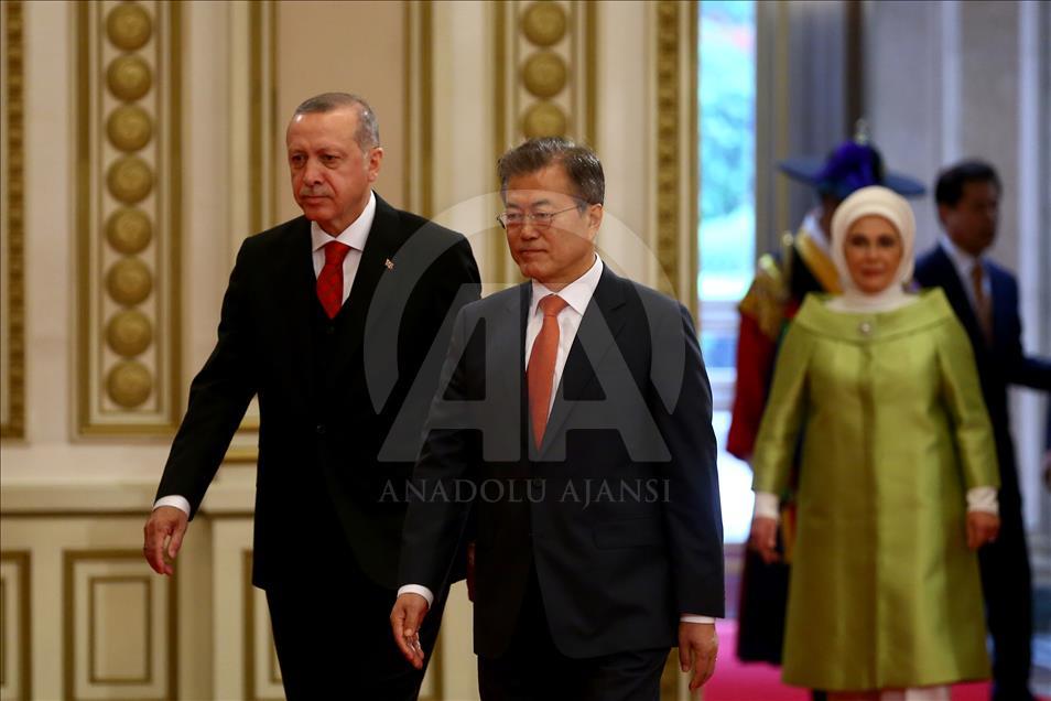 Cumhurbaşkanı Erdoğan Güney Kore'de