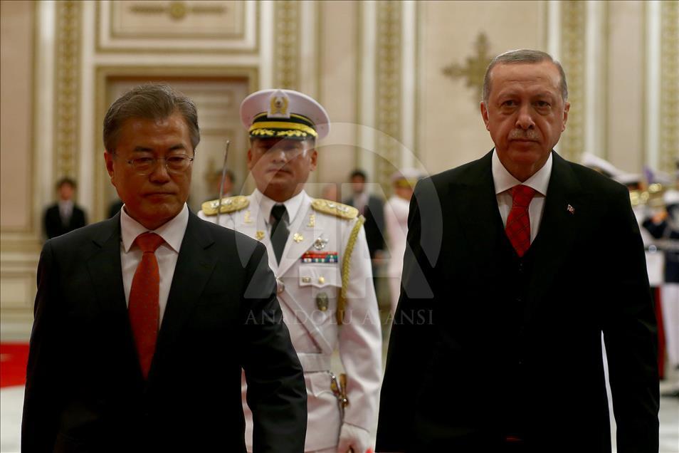 Cumhurbaşkanı Erdoğan Güney Kore'de