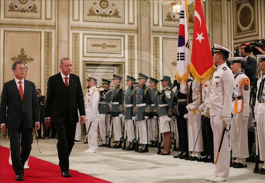 Cumhurbaşkanı Erdoğan Güney Kore'de