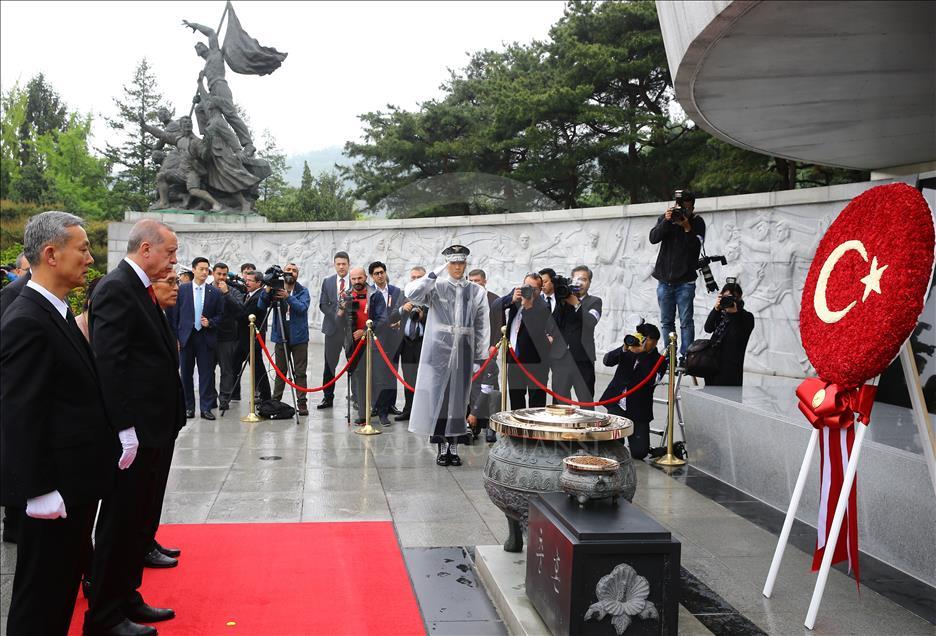 Cumhurbaşkanı Erdoğan Güney Kore'de