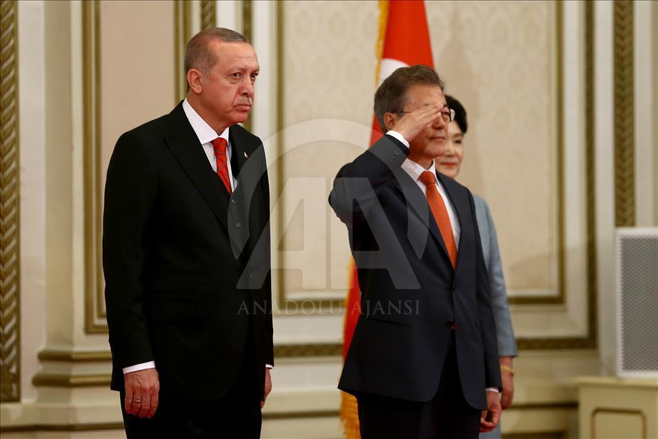 Cumhurbaşkanı Erdoğan Güney Kore'de