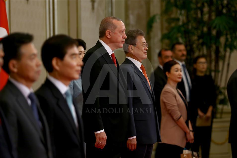 Cumhurbaşkanı Erdoğan Güney Kore'de