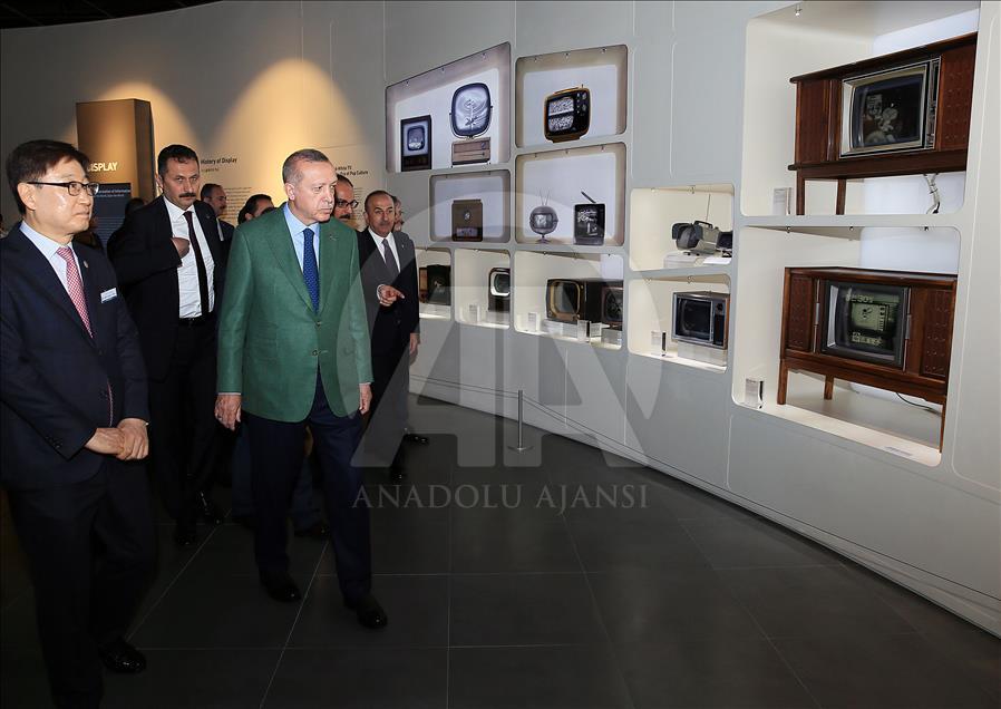 Cumhurbaşkanı Erdoğan Güney Kore'de
